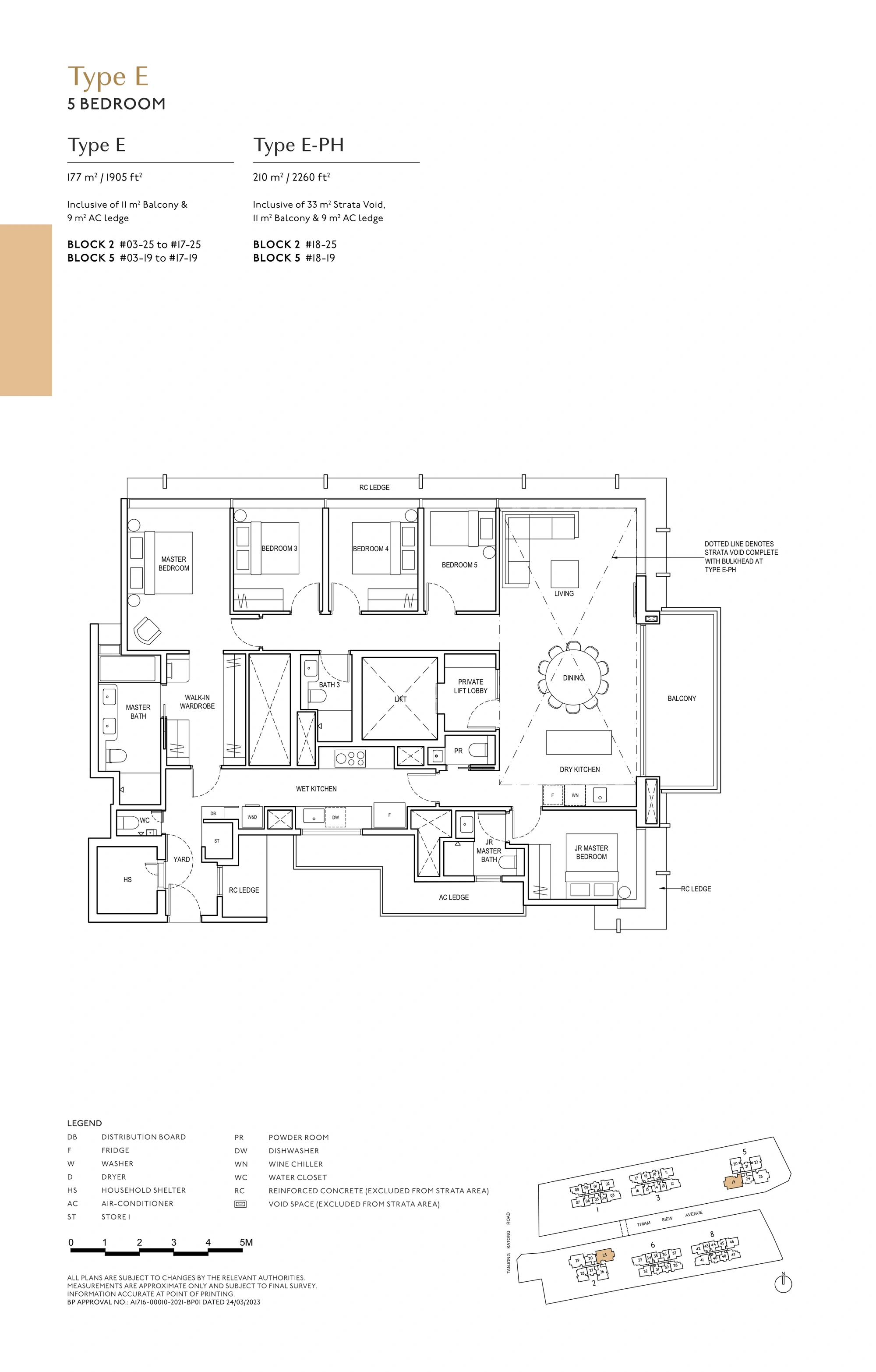 5 Bedroom floorplan at The Continuum