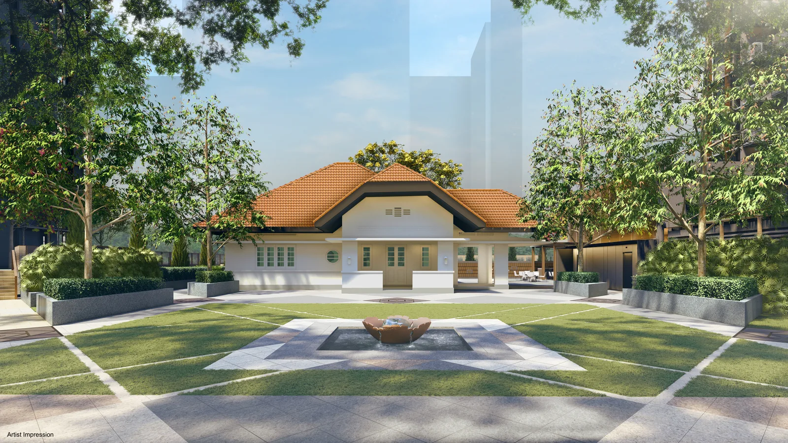 Thiam Siew House, the restored heritage building on the south parcel